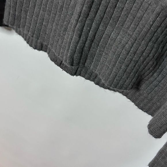 Cardigan Zipper Size L Gray White - Picture 6 of 6